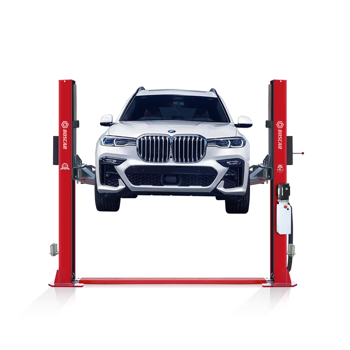 BOSCAR 4T 5T 5.5T Floor Plate Two Post Car Lift Hydraulic Auto Hoist with Single Arm Manual Unlock (TPL-4000BE)
