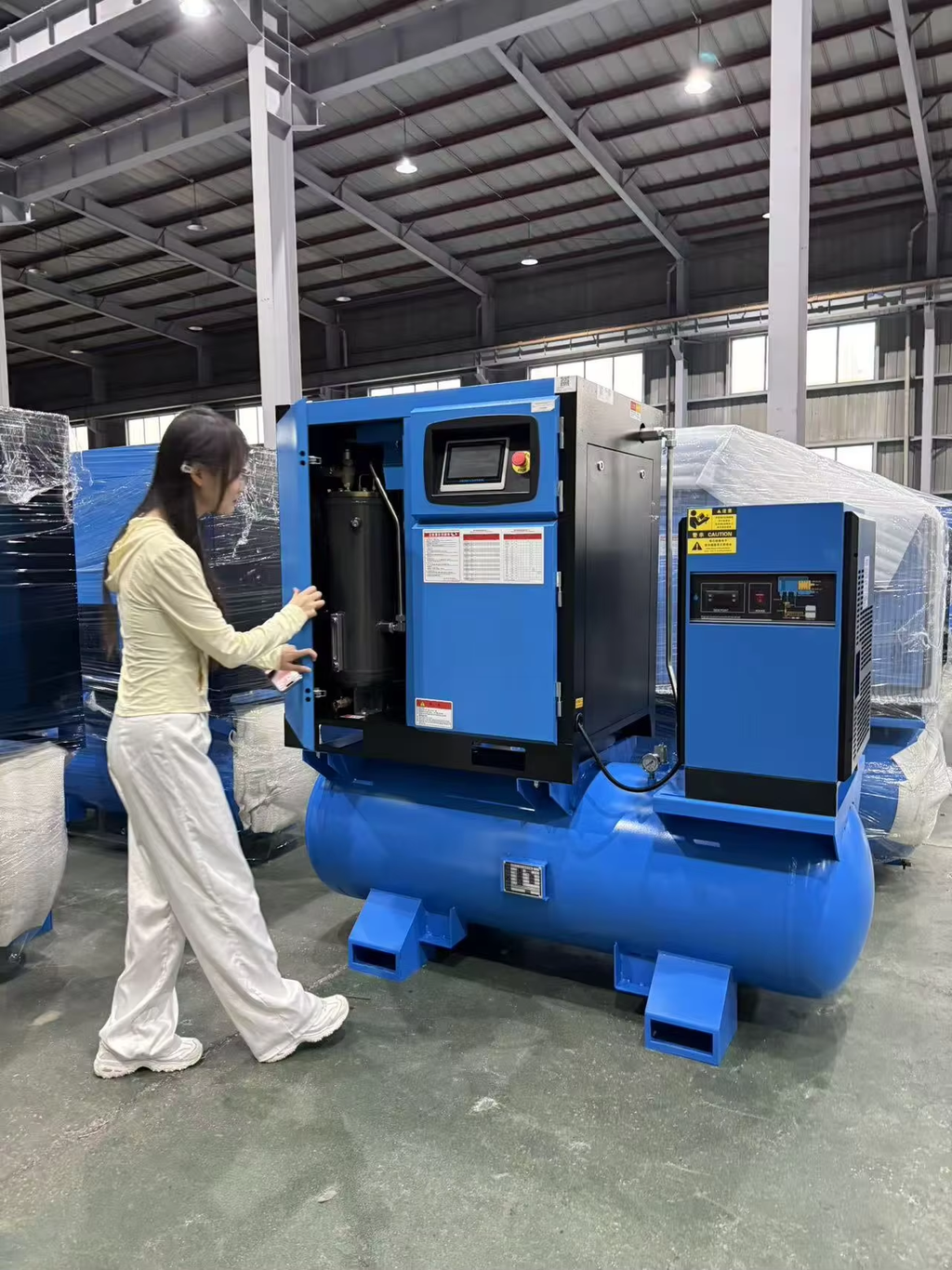 BOSCAR PRVF15 Silent 4 in 1 Screw Air Compressor 15KW 20HP