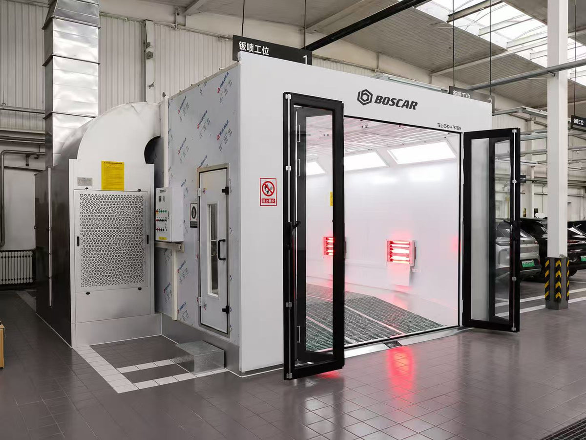 Luxury 8m Spray Booth Internal ramp Car Paint Booth with Electric/Diesel Heating