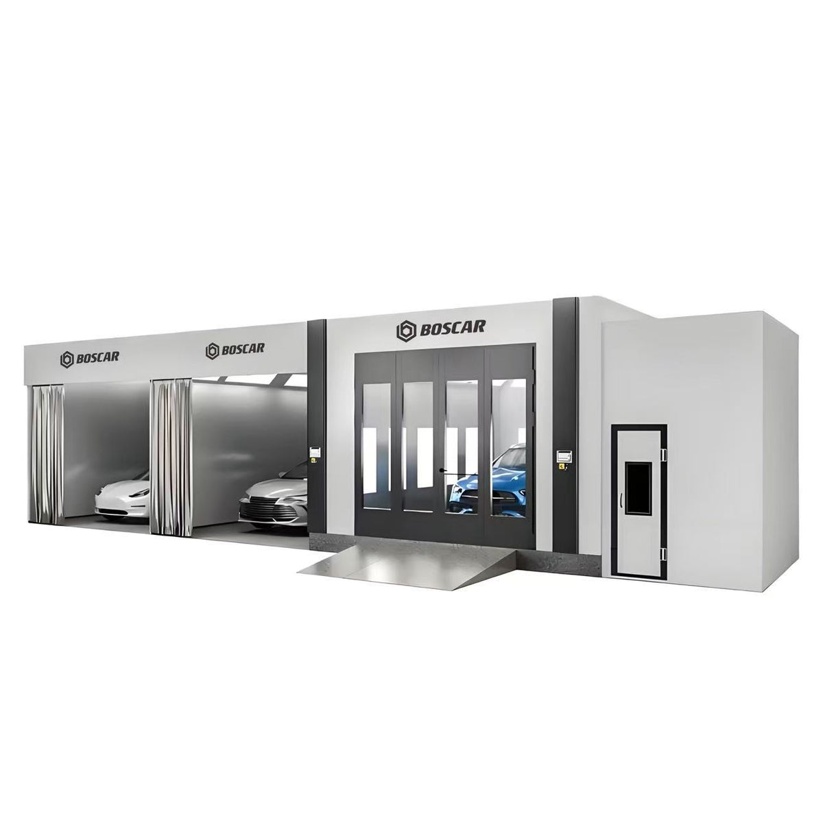 Customized Luxury Car Spray Booth Car Pre Station Pre Room Mixing Room Car Paint Room