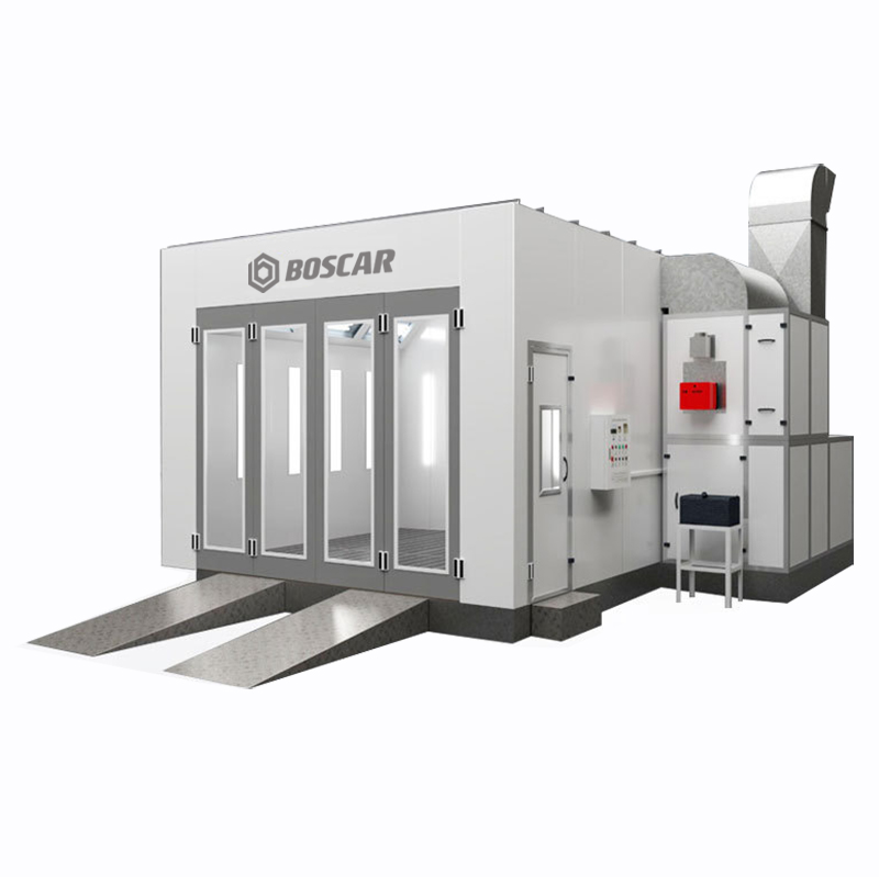 Luxury 7m Spray Booth external ramp Car Paint Room with Electric/Diesel Heating