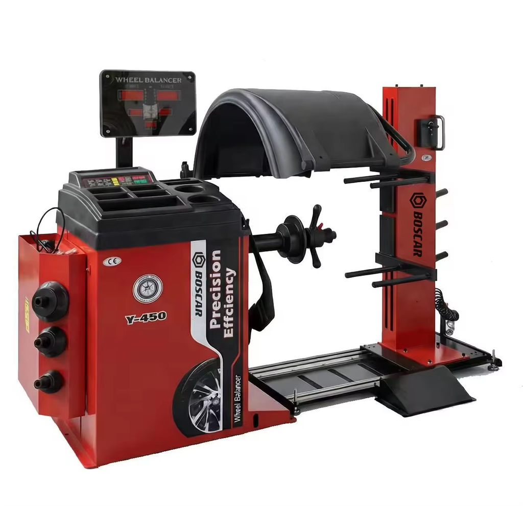 Automatic Car Wheel Balancer 10"-28" with Tire Lift and Laser Location