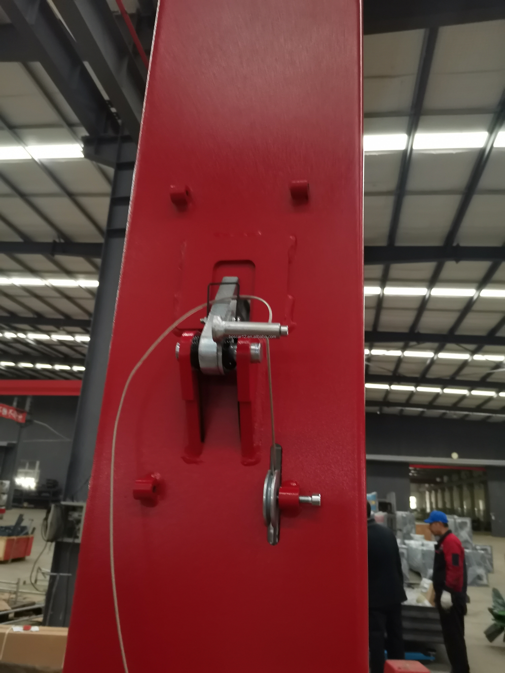 BOSCAR 4T 5T 5.5T Floor Plate Two Post Car Lift Hydraulic Auto Hoist with Single Arm Manual Unlock (TPL-4000BE)