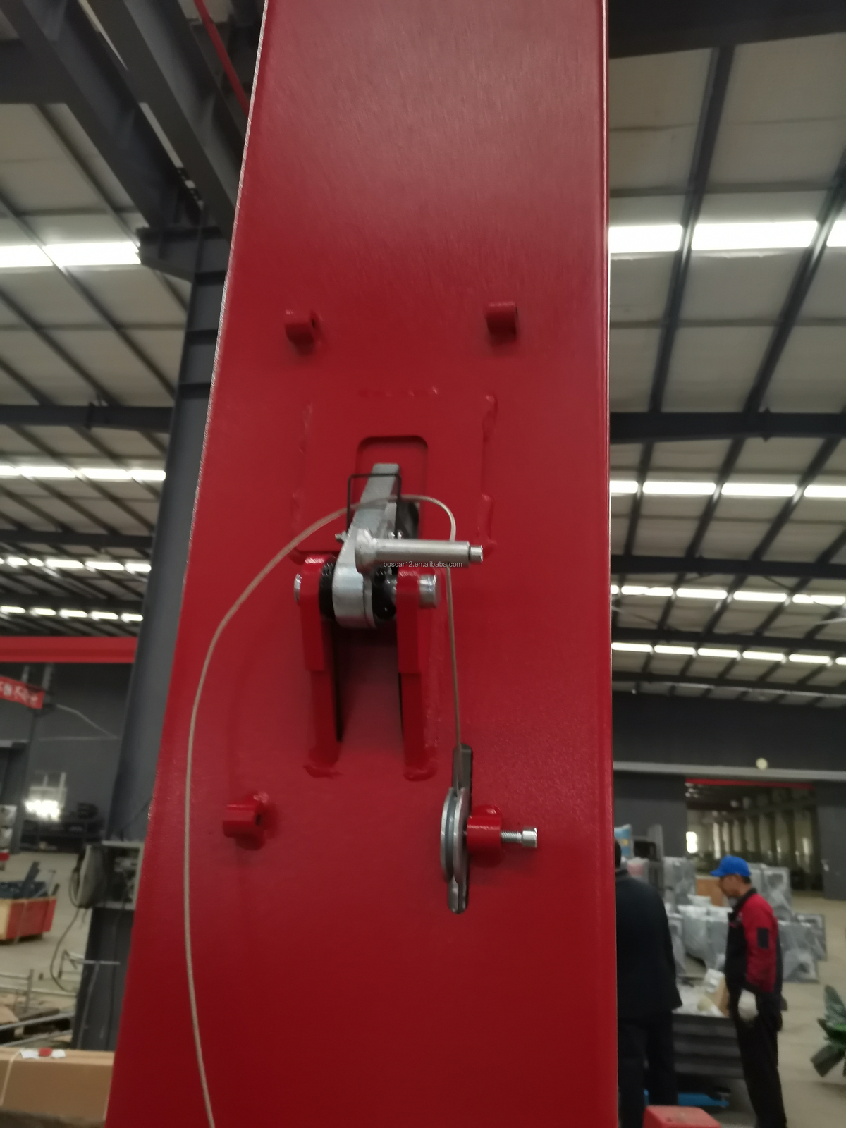 BOSCAR 4T 5T 5.5T Floor Plate Two Post Car Lift Hydraulic Auto Hoist with Single Arm Manual Unlock (TPL-4000BE)