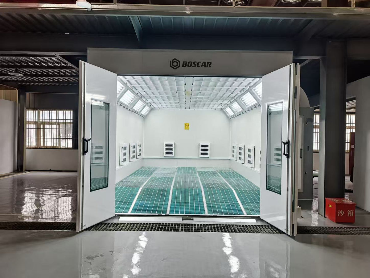Luxury 8m Spray Booth Internal ramp Car Paint Booth with Electric/Diesel Heating