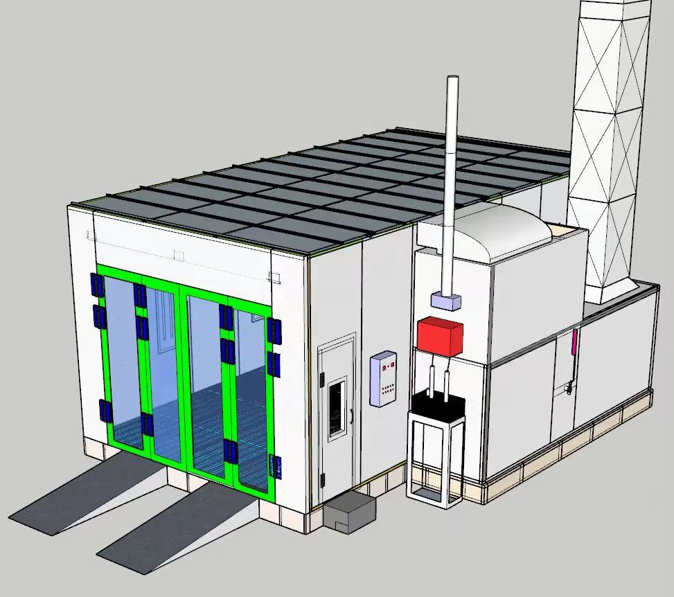 Luxury Pit-Type Car Spray Painting Booth with Electric/Diesel Heating