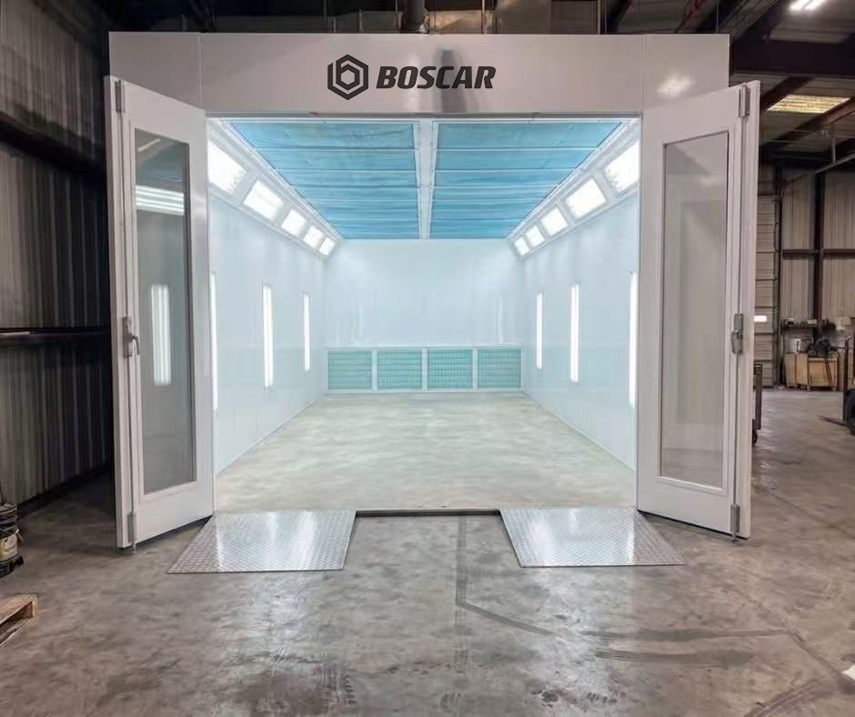 Luxury 8m Spray Booth external ramp Car Baking Oven with Electric/Diesel Heating