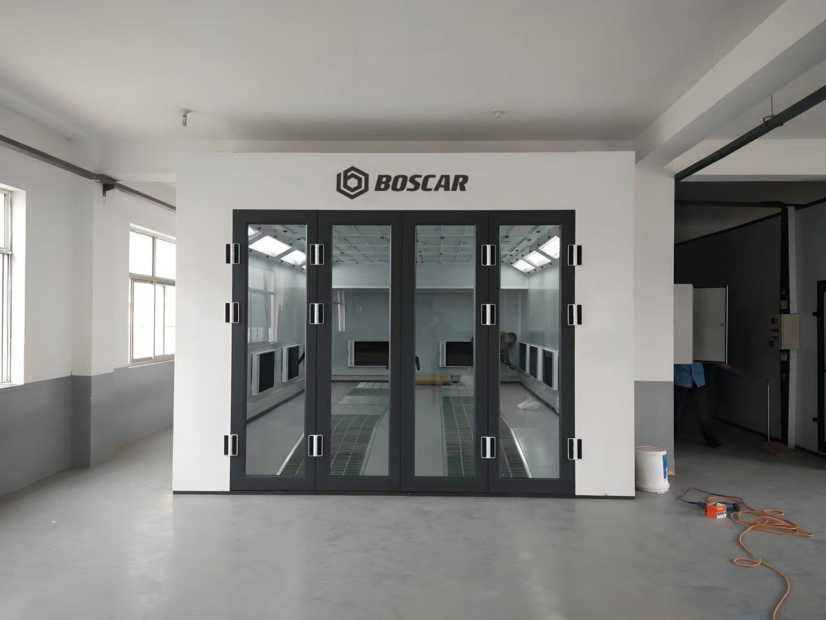 Luxury 8m Spray Booth Internal ramp Car Paint Booth with Electric/Diesel Heating