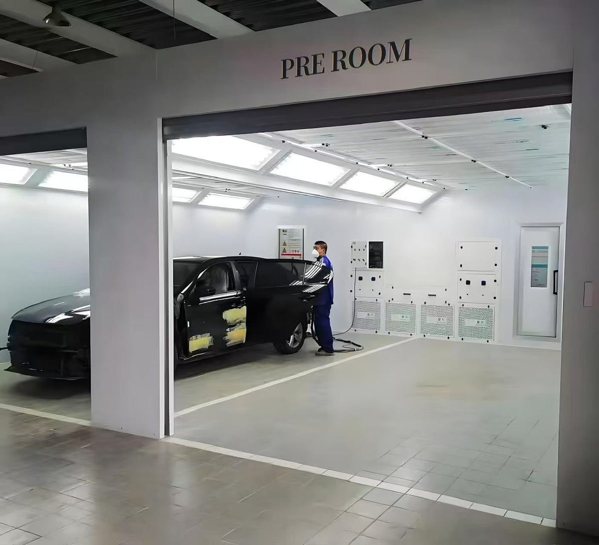 Customized Luxury Car Spray Booth Car Pre Station Pre Room Mixing Room Car Paint Room