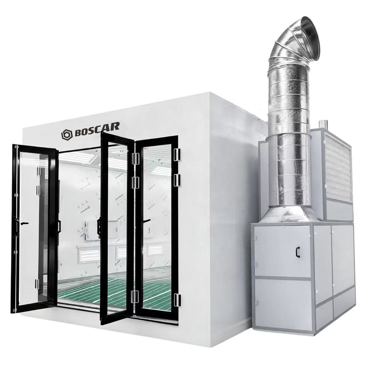 Luxury 7m Spray Booth Internal ramp Car Paint Room with Electric/Diesel Heating