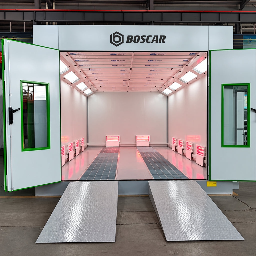 Luxury 8m Spray Booth external ramp Car Baking Oven with Electric/Diesel Heating