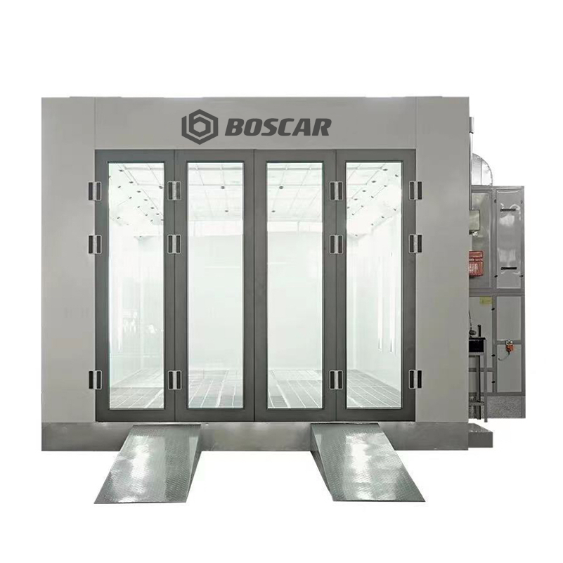 Luxury 7m Spray Booth external ramp Car Paint Room with Electric/Diesel Heating