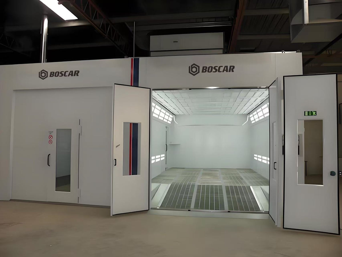 Luxury 8m Spray Booth Internal ramp Car Paint Booth with Electric/Diesel Heating