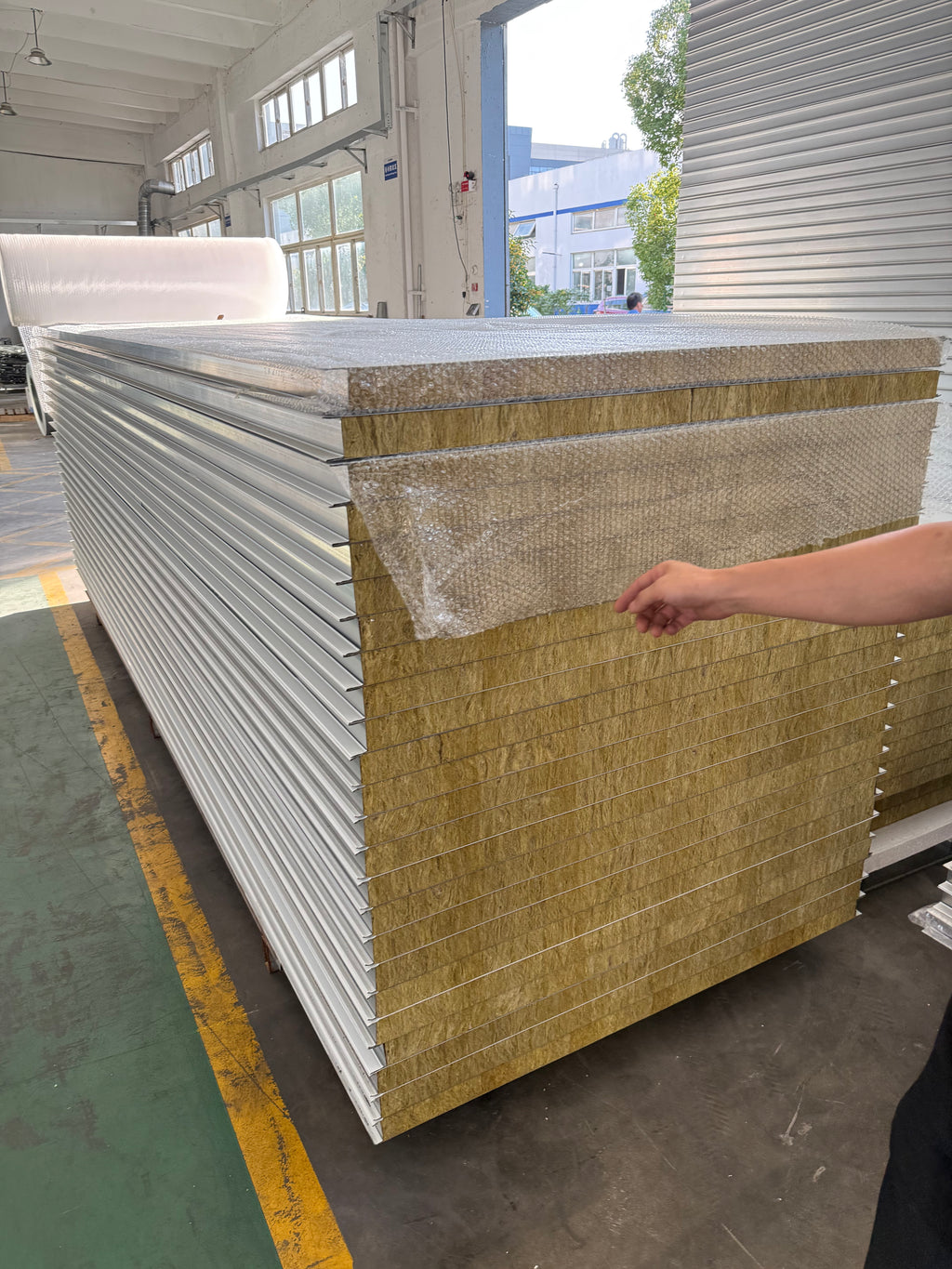 Boscar Full 5 Rows Grills Floor Grating Paint Booth with Left or Right Hand Fan Direction