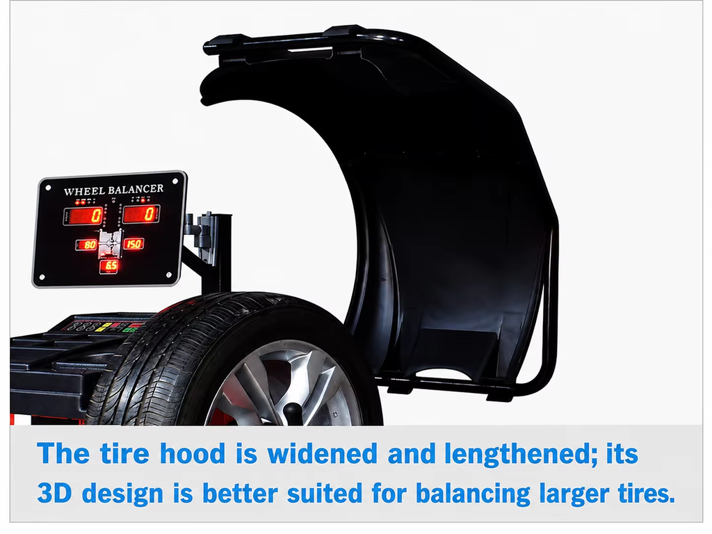 Automatic Car Wheel Balancer 10"-28" with Tire Lift and Laser Location