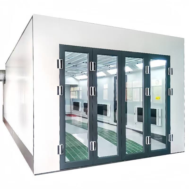 Luxury 9m Spray Booth Internal ramp Car Baking Oven with Electric/Diesel Heating