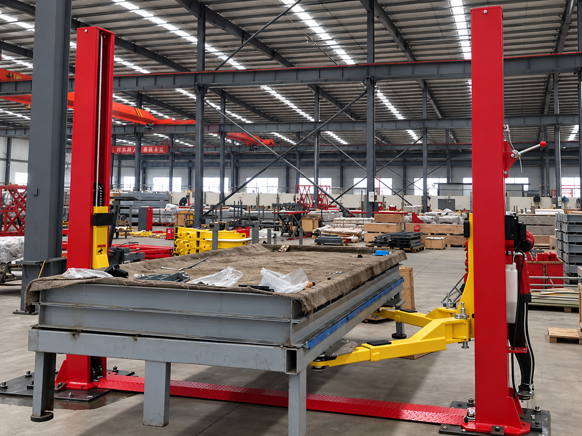 BOSCAR 4T 5T 5.5T Floor Plate Two Post Car Lift Hydraulic Auto Hoist with Single Arm Manual Unlock (TPL-4000BE)