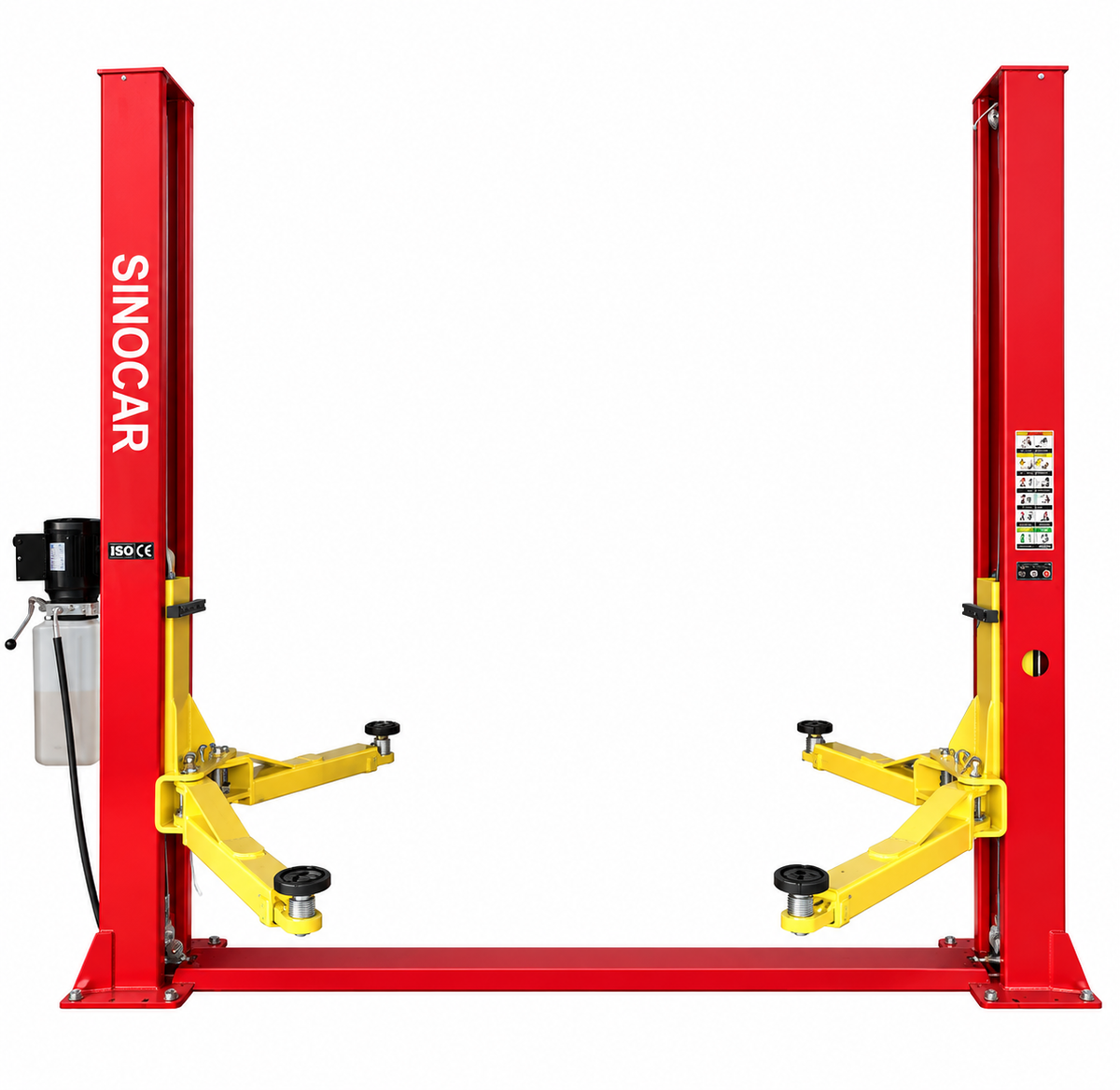 BOSCAR 4T 5T 5.5T Floor Plate Two Post Car Lift Hydraulic Auto Hoist with Single Arm Manual Unlock (TPL-4000BE)