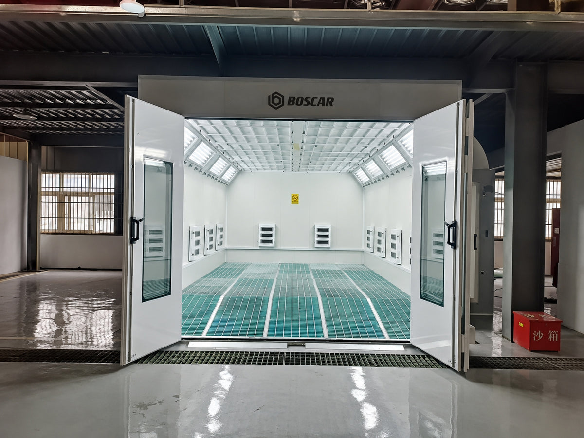 Luxury 7m Spray Booth Internal ramp Car Paint Room with Electric/Diesel Heating