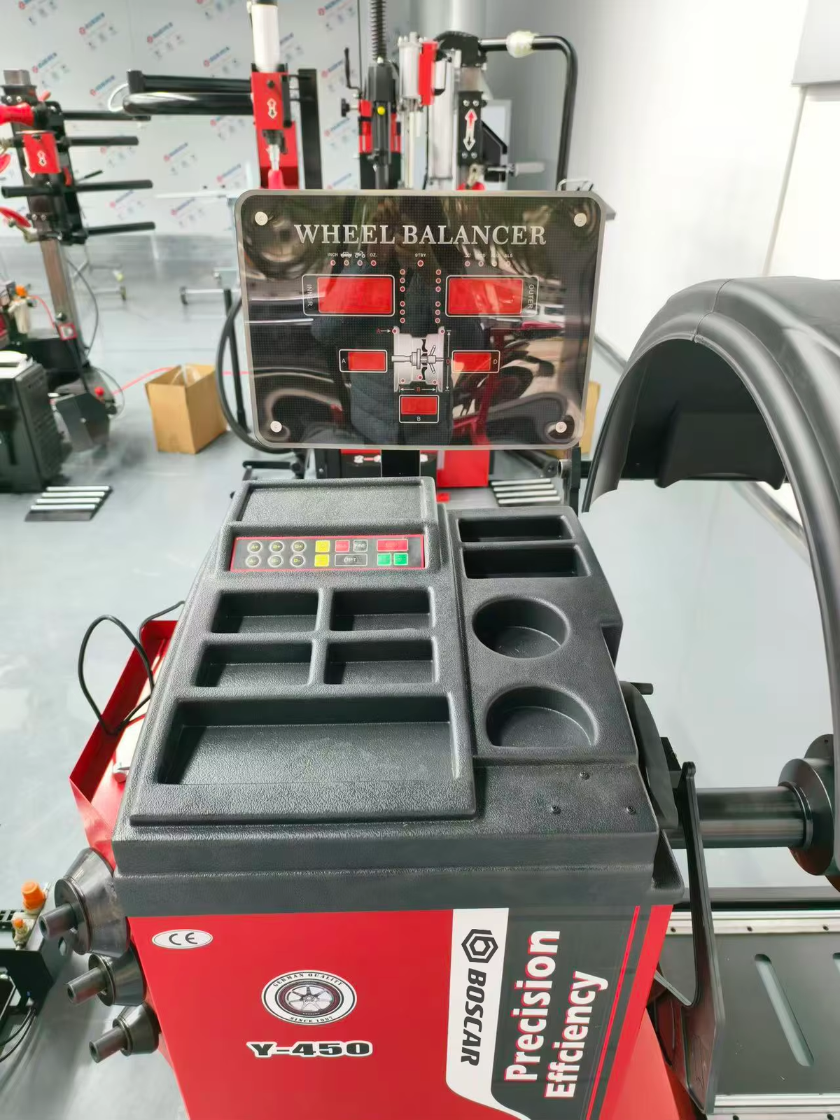 Automatic Car Wheel Balancer 10"-28" with Tire Lift and Laser Location