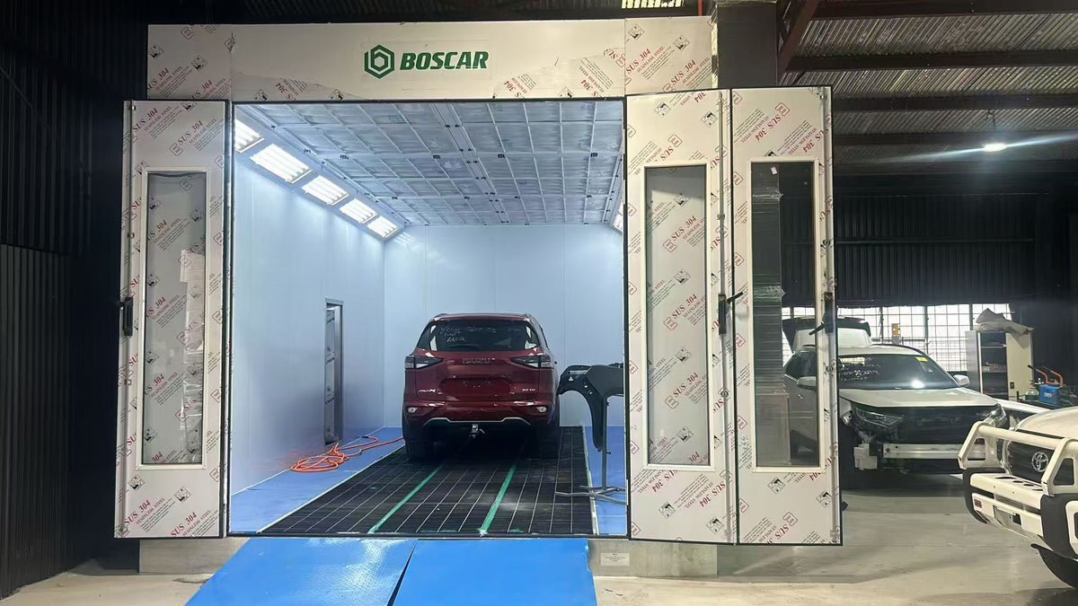 Luxury 8m Spray Booth external ramp Car Baking Oven with Electric/Diesel Heating