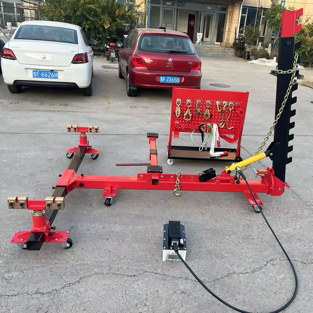 BOSCAR Portable Frame Machine Frame Straighten Machine 10T Tower Pulling Force