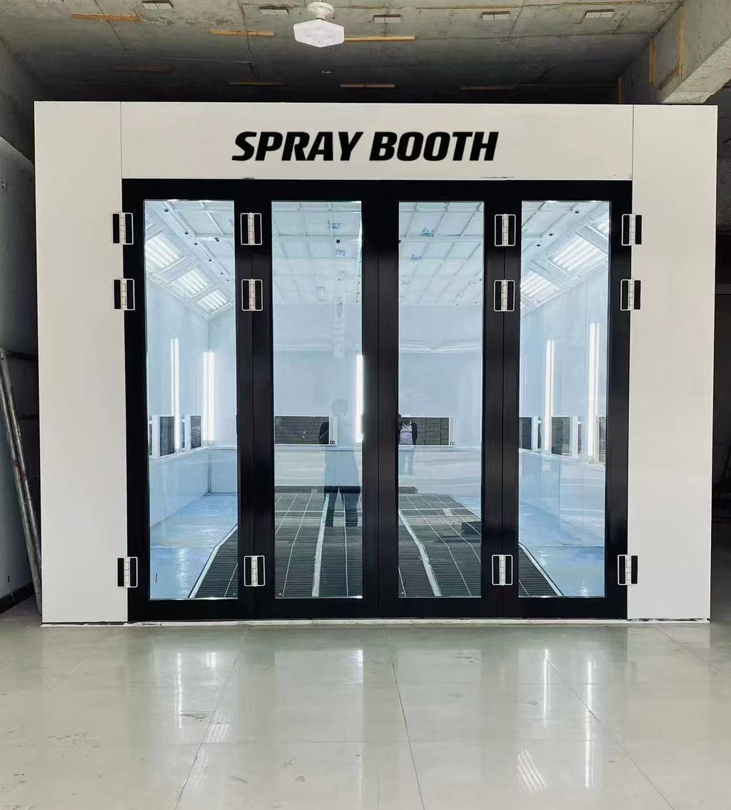 Luxury 9m Spray Booth Internal ramp Car Baking Oven with Electric/Diesel Heating