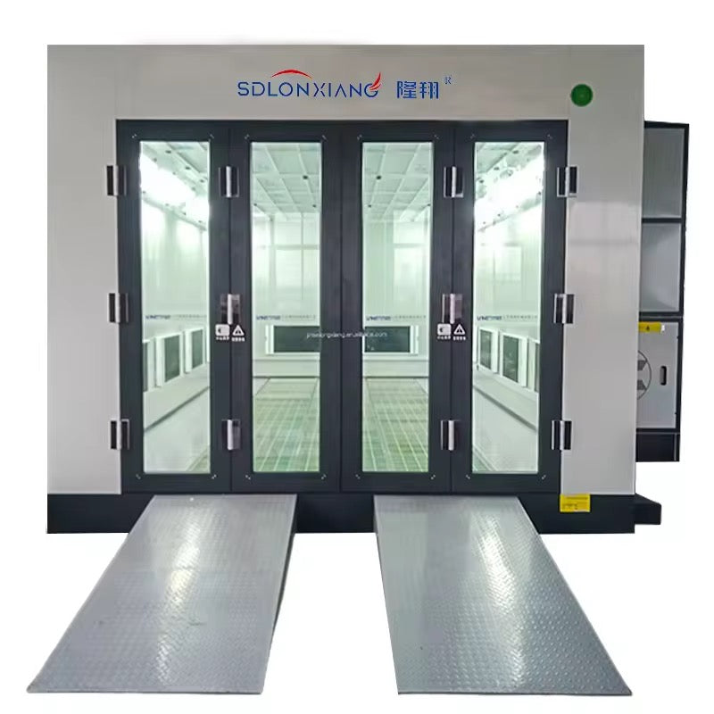 Luxury 7m Spray Booth external ramp Car Paint Room with Electric/Diesel Heating