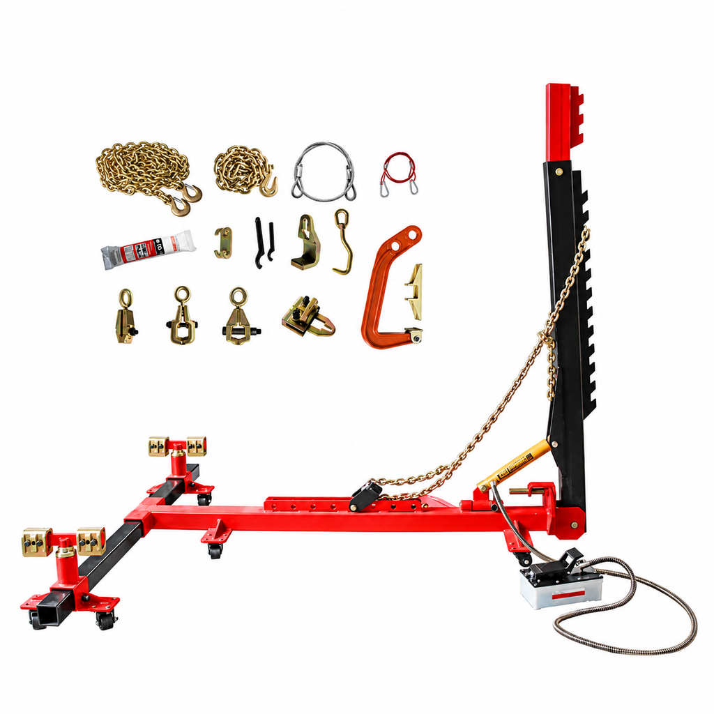 BOSCAR Portable Frame Machine Frame Straighten Machine 10T Tower Pulling Force