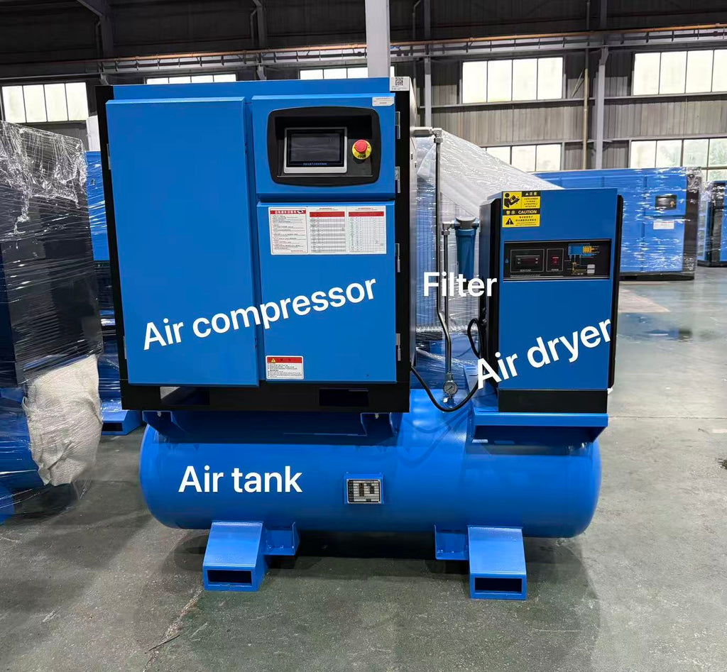 BOSCAR PRVF7.5 Silent 4 in 1 Screw Air Compressor 7.5KW 10HP