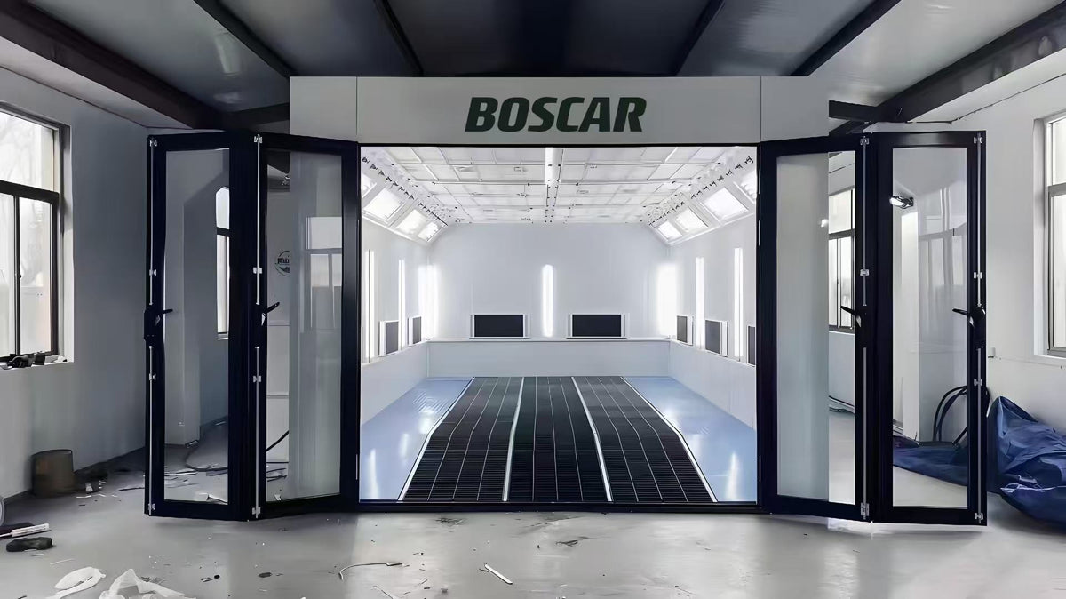 Luxury 9m Spray Booth Internal ramp Car Baking Oven with Electric/Diesel Heating